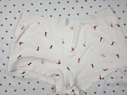 Victorias Secret XL Waffle Thermal Lot of  Sleep Shorts Boxers Pajama Bottoms
