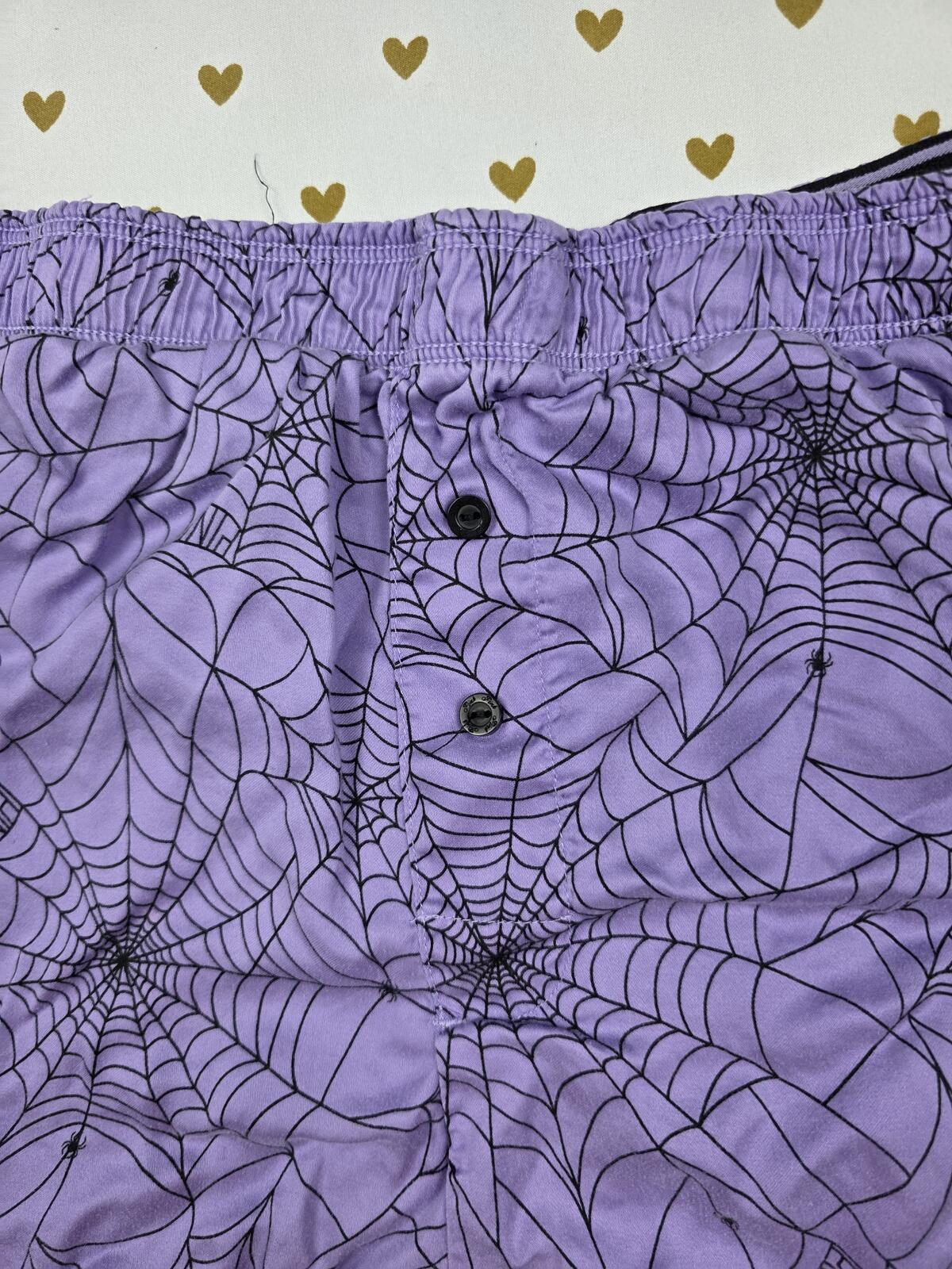 Victorias Secret PINK HALLOWEEN Medium Silky Sleep Shorts Boxers Pajama Bottoms