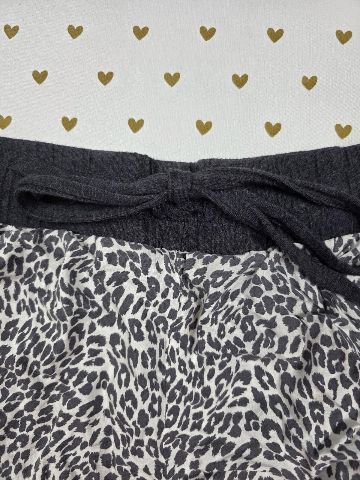 Victorias Secret Medium LEOPARD CHEETAH Soft Sleep Shorts Boxers Pajama Bottoms