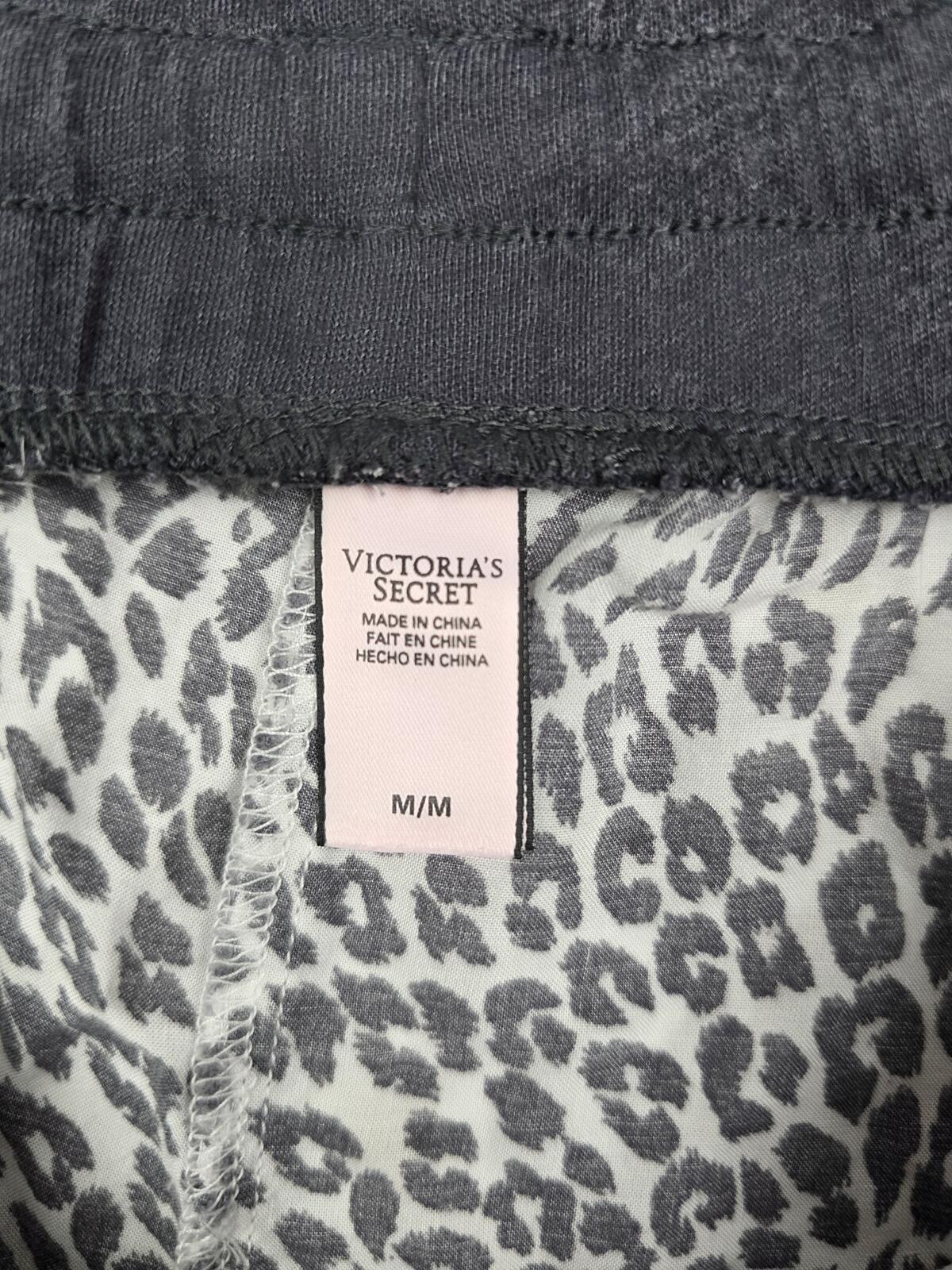 Victorias Secret Medium LEOPARD CHEETAH Soft Sleep Shorts Boxers Pajama Bottoms