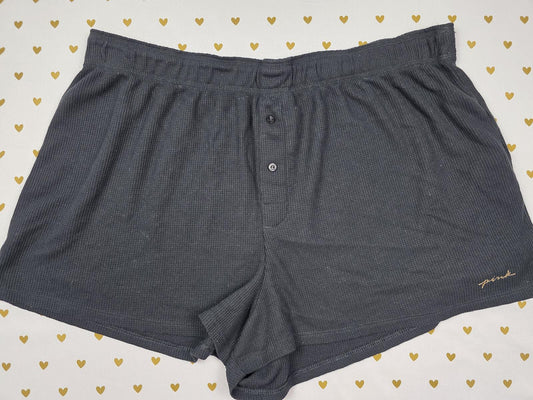 Victorias Secret PINK XL Waffle Thermal Sleep Shorts Boxers Pajama Bottoms
