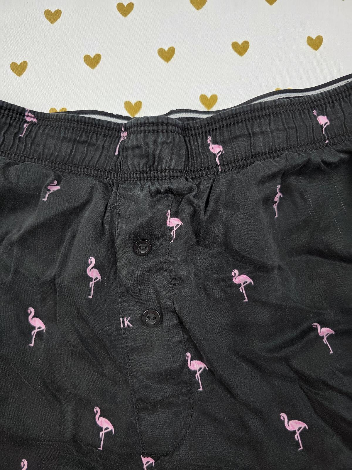 Victorias Secret PINK FLAMINGOS Silky Small Sleep Shorts Boxers Pajama Bottoms