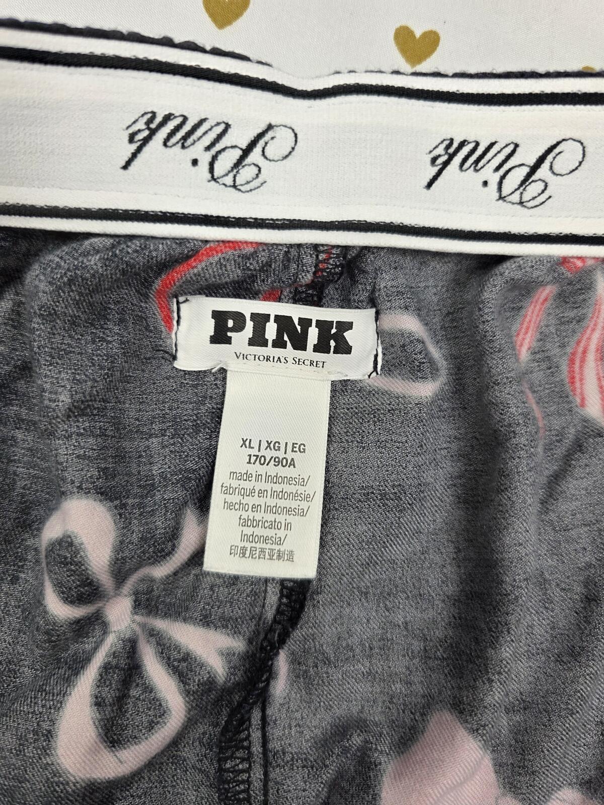 Victorias Secret PINK Silky BOWS XL  Sleep Shorts Boxers Pajama Bottoms