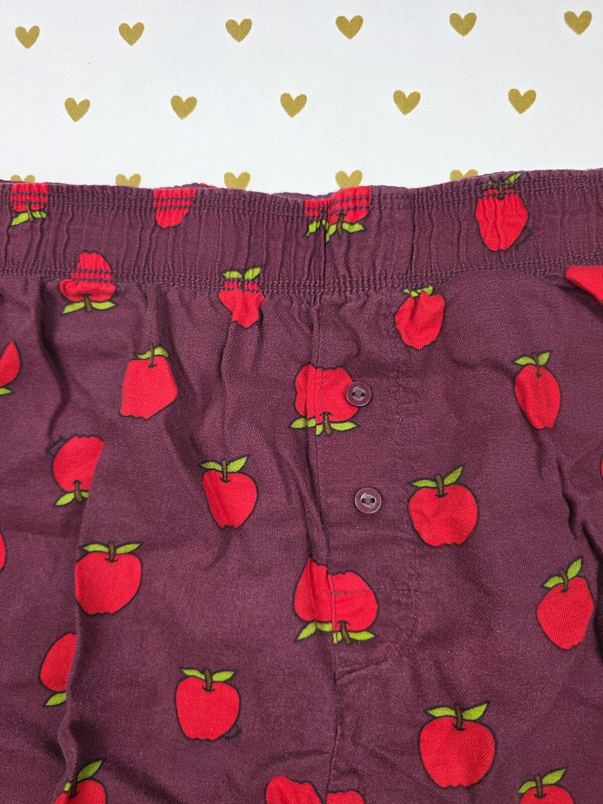 Victorias Secret PINK APPLE Red small Sleep Shorts Boxers Pajama Bottoms