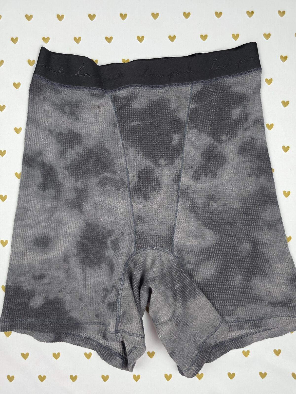Victorias Secret PINK Tye Dye MEDIUM thermal Sleep Shorts Boxers Pajama Bottoms