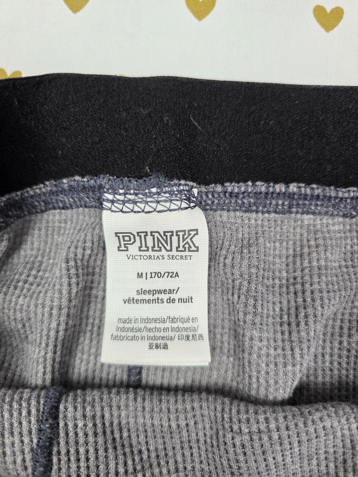 Victorias Secret PINK Tye Dye MEDIUM thermal Sleep Shorts Boxers Pajama Bottoms
