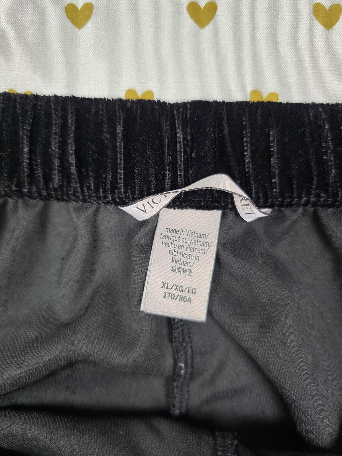 Victorias Secret PINK Velvet Ruffle XL   Sleep Shorts Boxers Pajama Bottoms