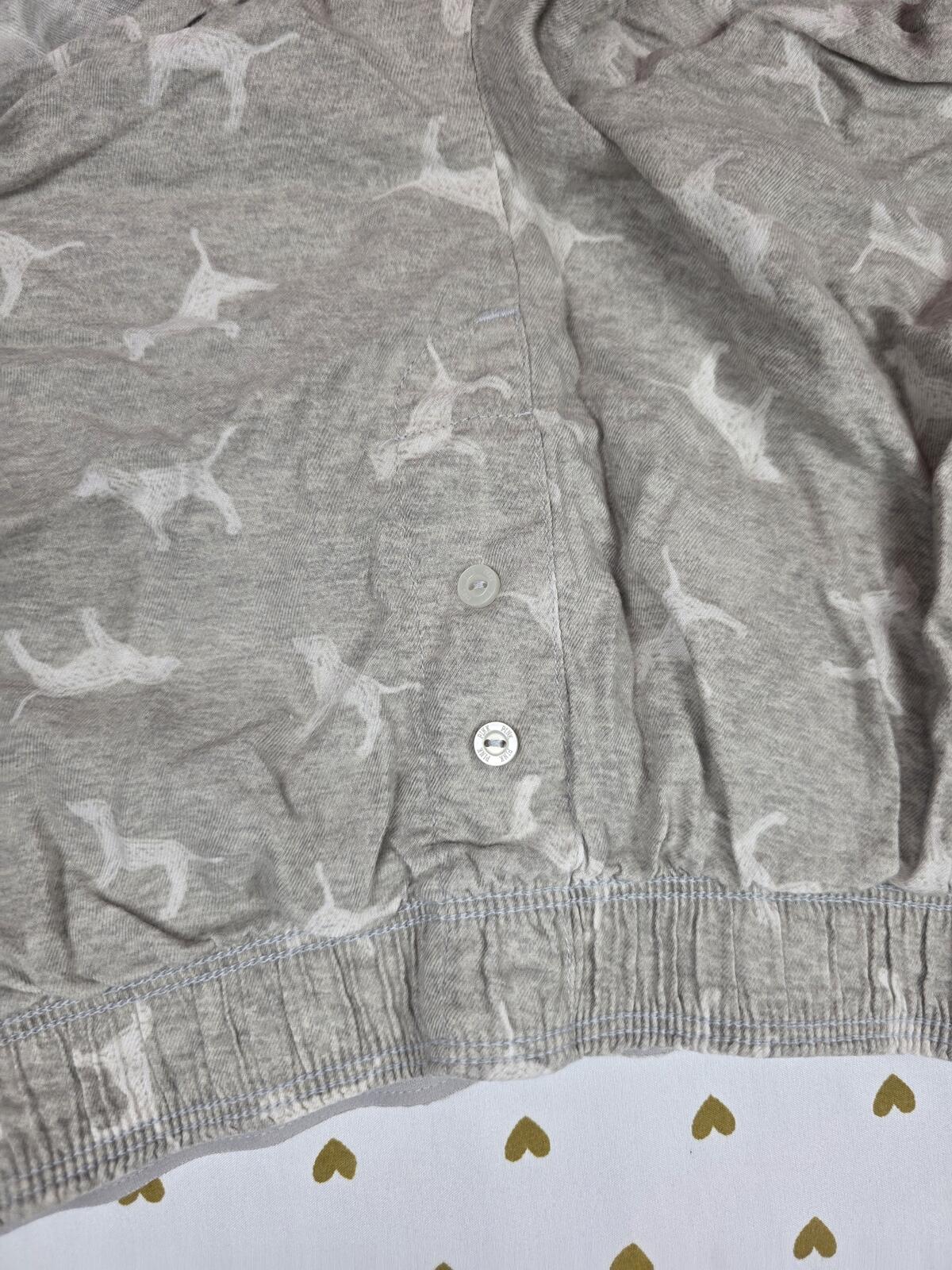 Victorias Secret PINK Grey XS DOG Sleep Shorts Boxers Pajama Bottoms