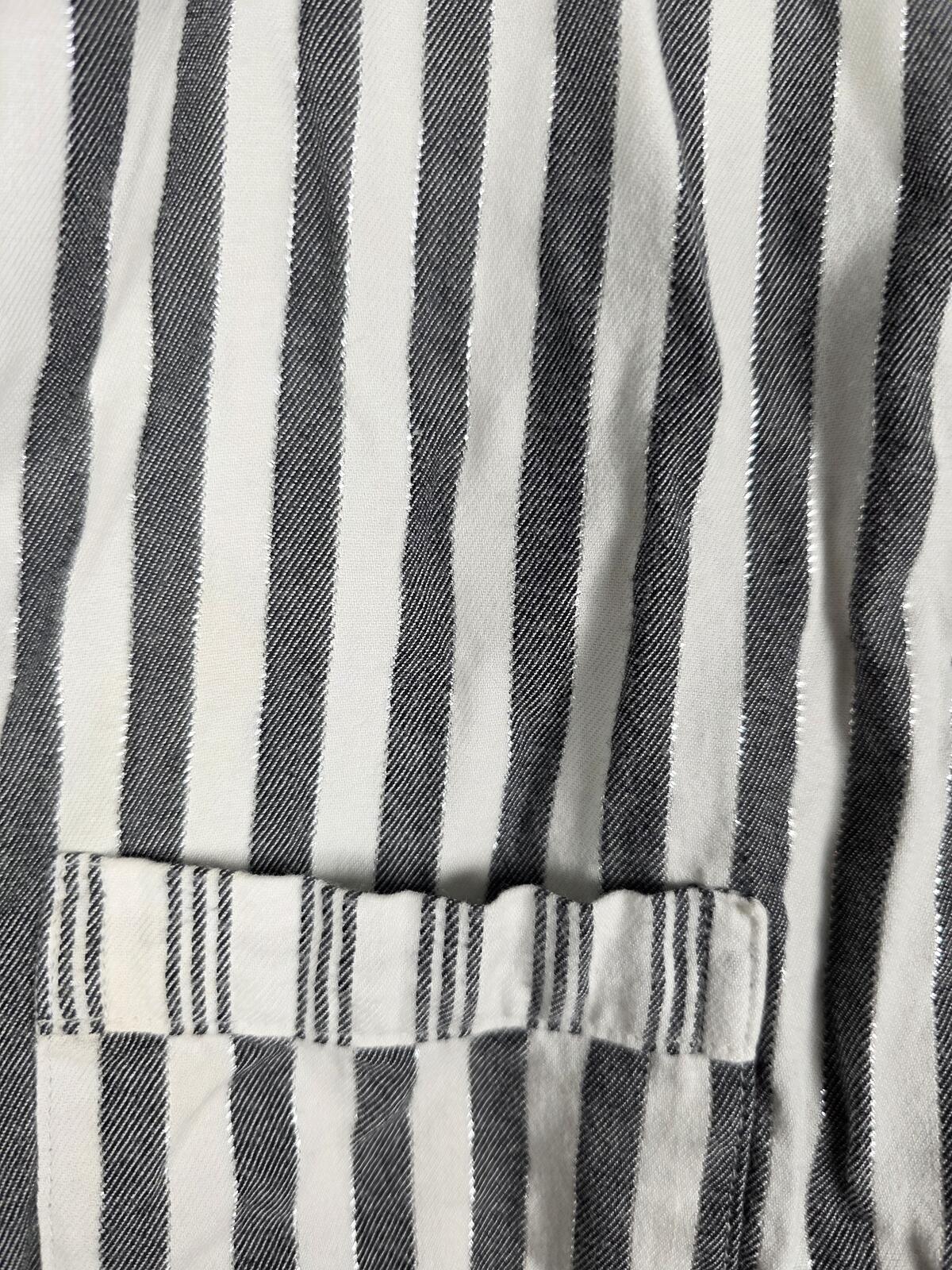 Victorias Secret Striped Sleep Set Pajamas Pants Shirt Button Front XS