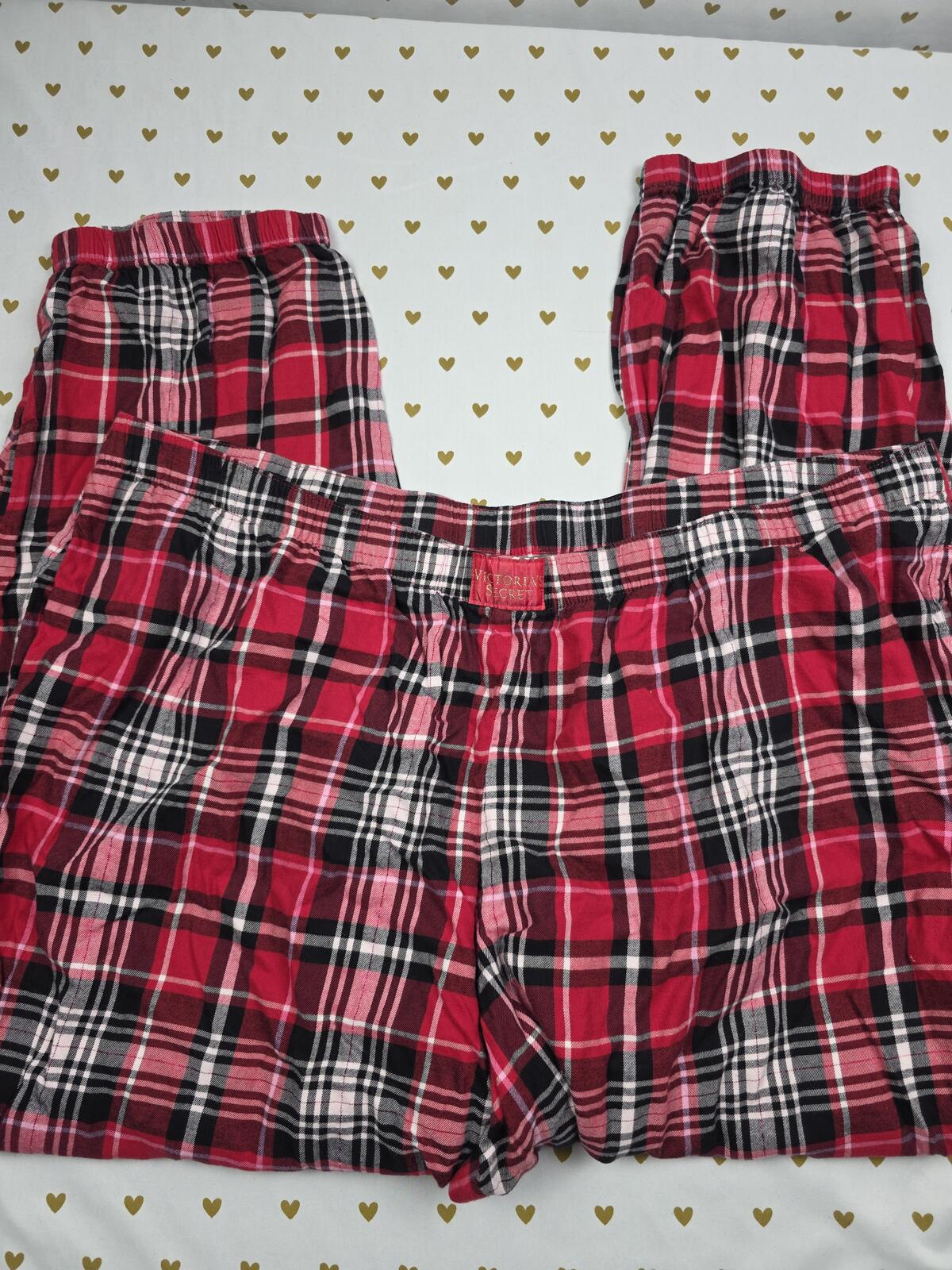 Victorias Secret Red Plaid Sleep Pants Pajama Bottoms PJ XXL 2XL