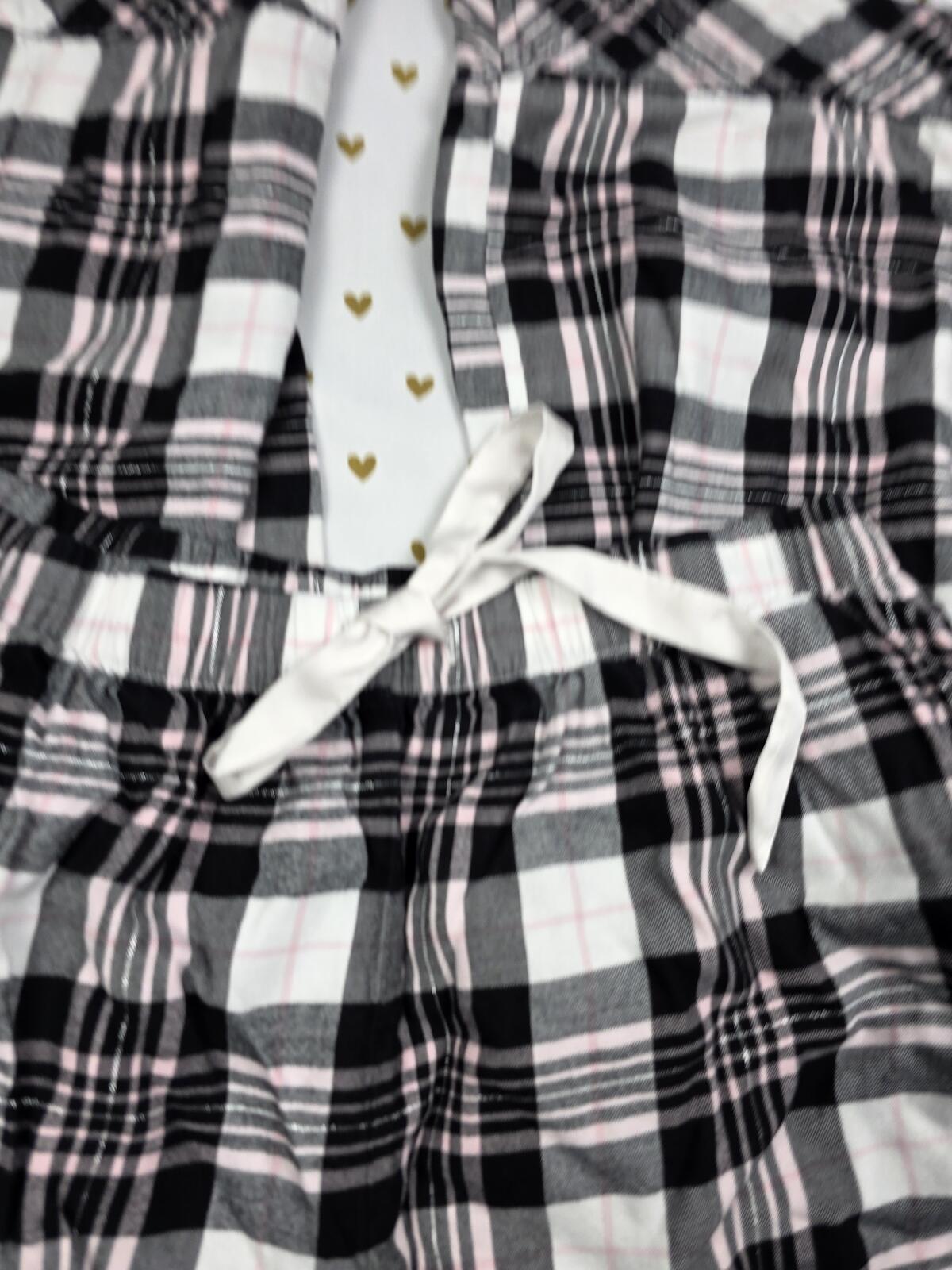 Victorias Secret Black Plaid Checkered Sleep Pants Pajama Bottoms MEDIUM