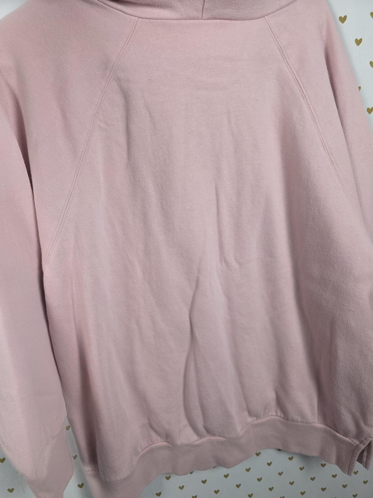 Victorias Secret Pink BLING Pullover Hooded Sweater Shirt Gold LARGE