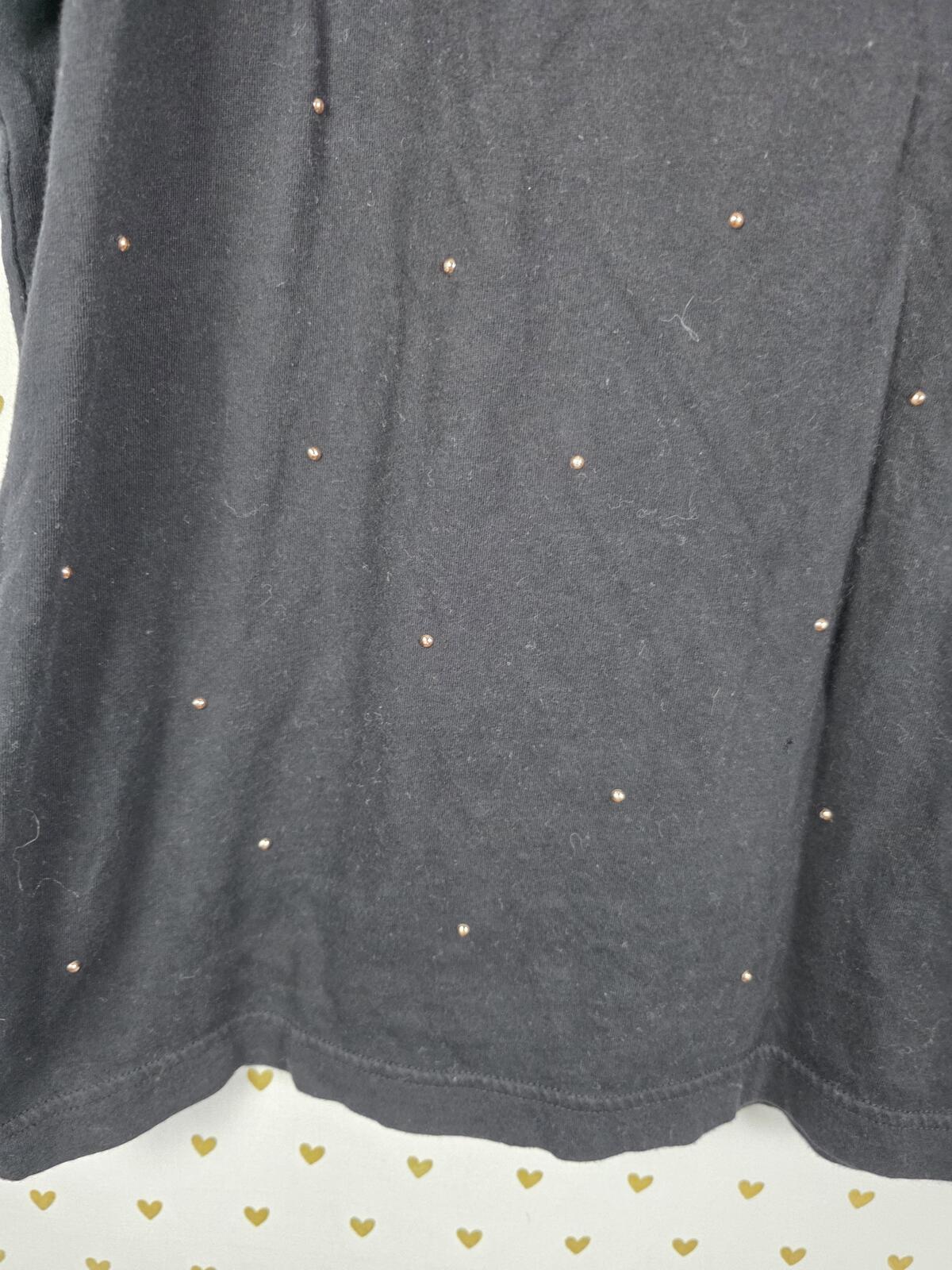 Victorias Secret PINK Bling Studded Gold Sequined Tee Shirt XL