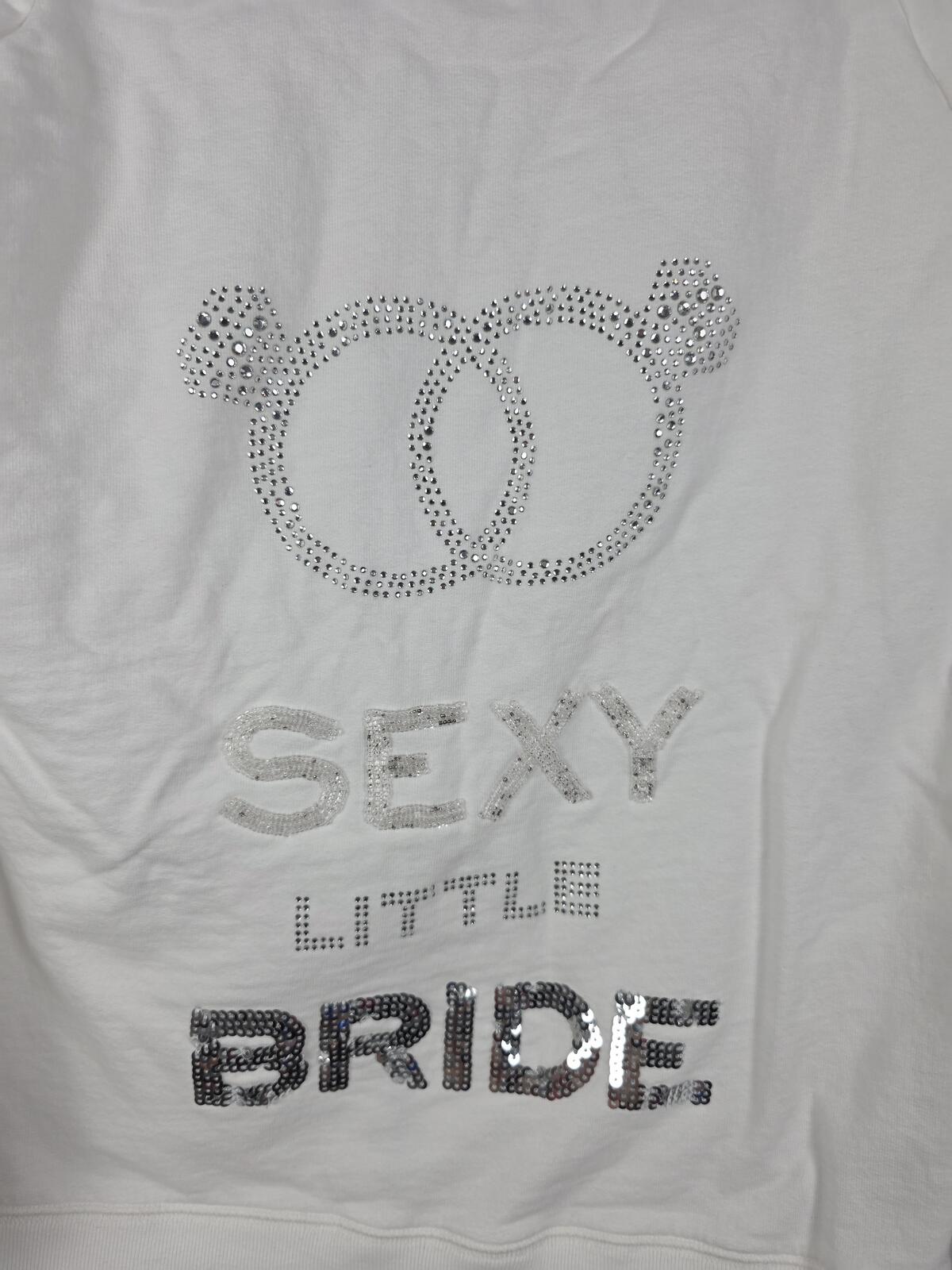 Victorias Secret SEXY LITTLE BRIDE Bridal I DO Ring Pull BLING Jacket Small