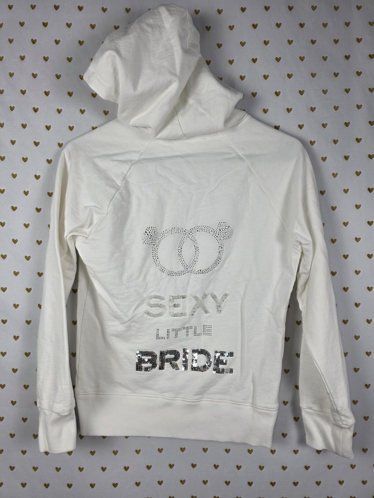 Victorias Secret SEXY LITTLE BRIDE Bridal I DO Ring Pull BLING Jacket Small