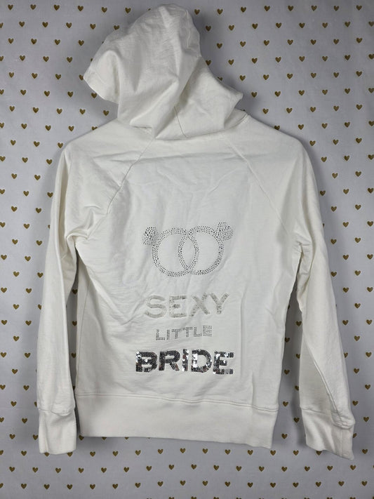 Victorias Secret SEXY LITTLE BRIDE Bridal I DO Ring Pull BLING Jacket Small