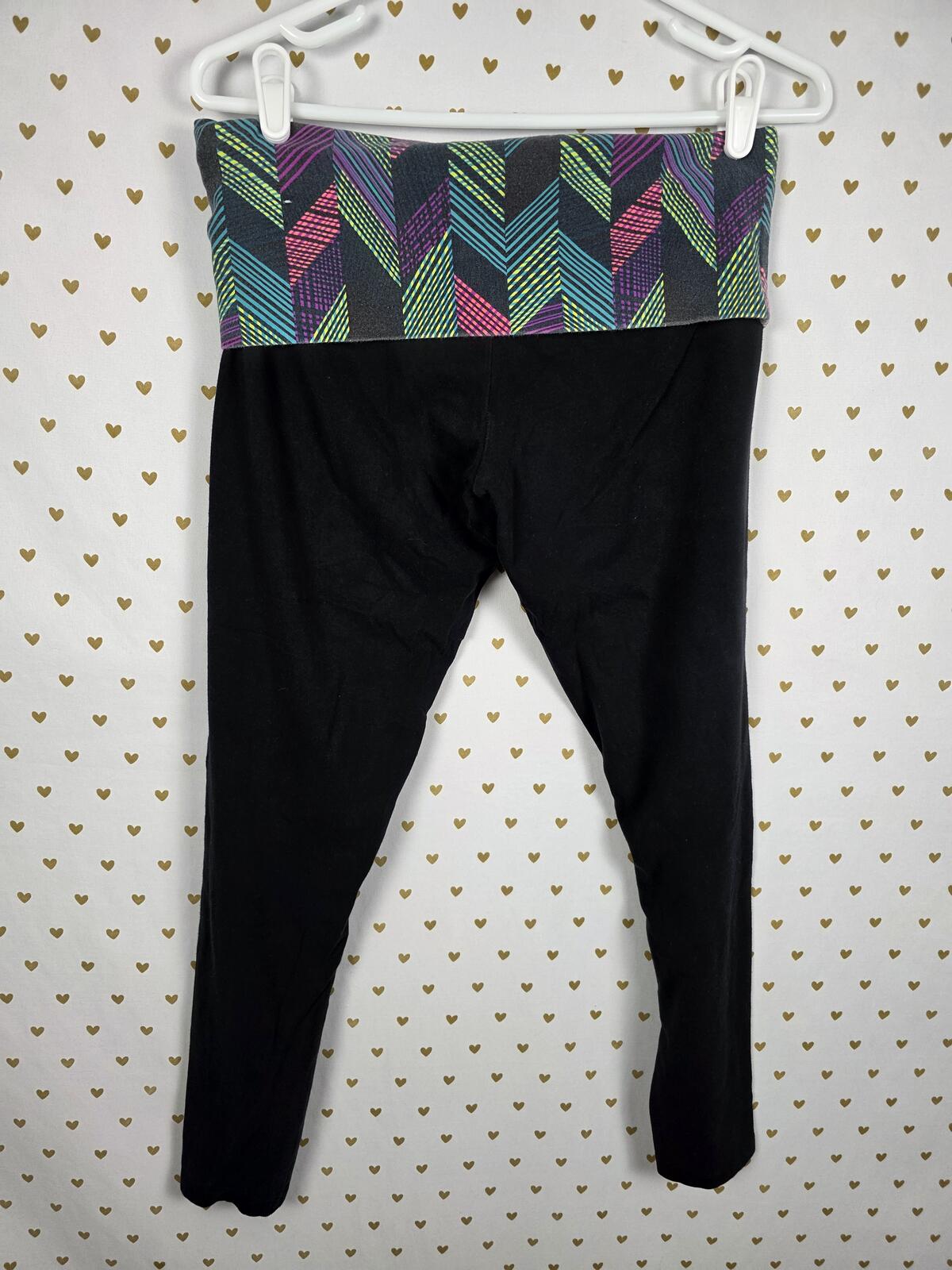 Victorias Secret Pink FOLDOVER SET 2pc Geometric Sweater Yoga Pants Medium