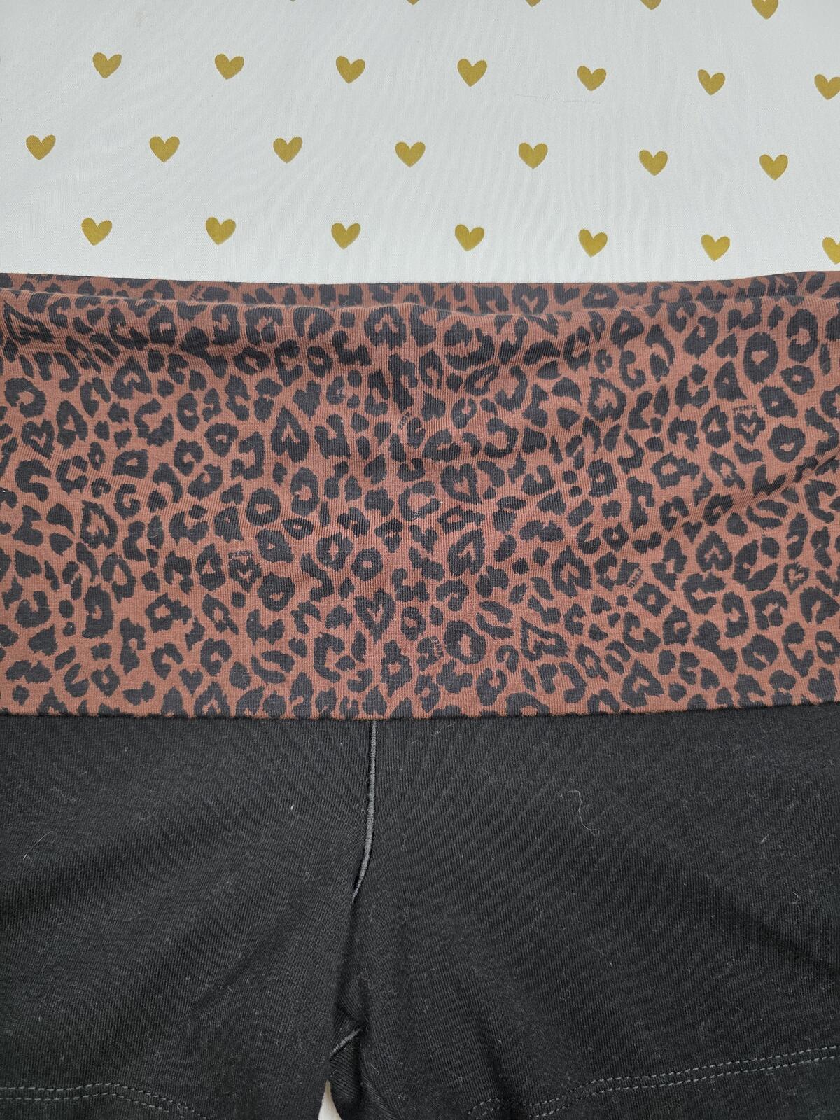 Victorias Secret PINK CHEETAH LEOPARD Foldover Yoga Shorts LARGE