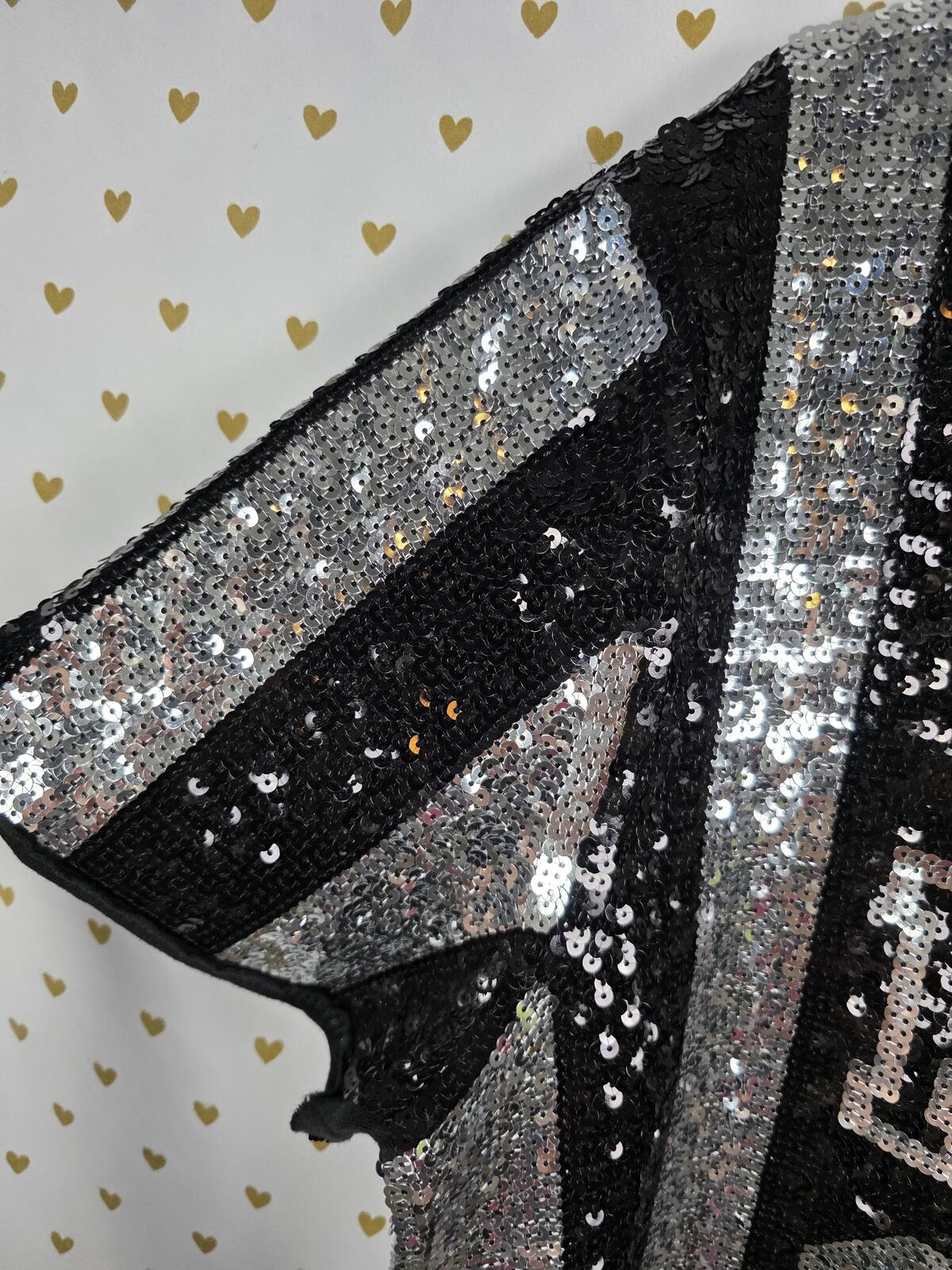 Victorias Secret PINK FASHION SHOW MEGA BLING Jersey Large Sequined HTF