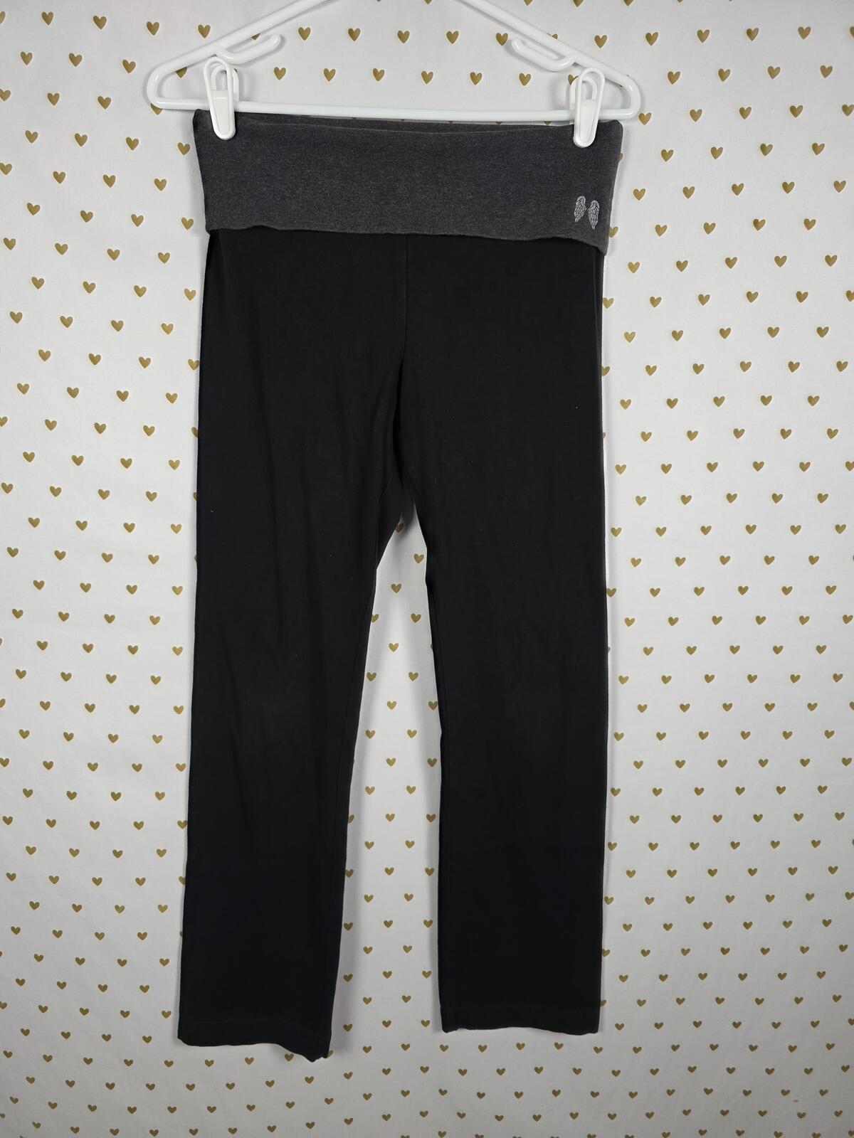 Victorias Secret Angel WINGS Yoga Foldover Vintage Pants Leggings SMALL