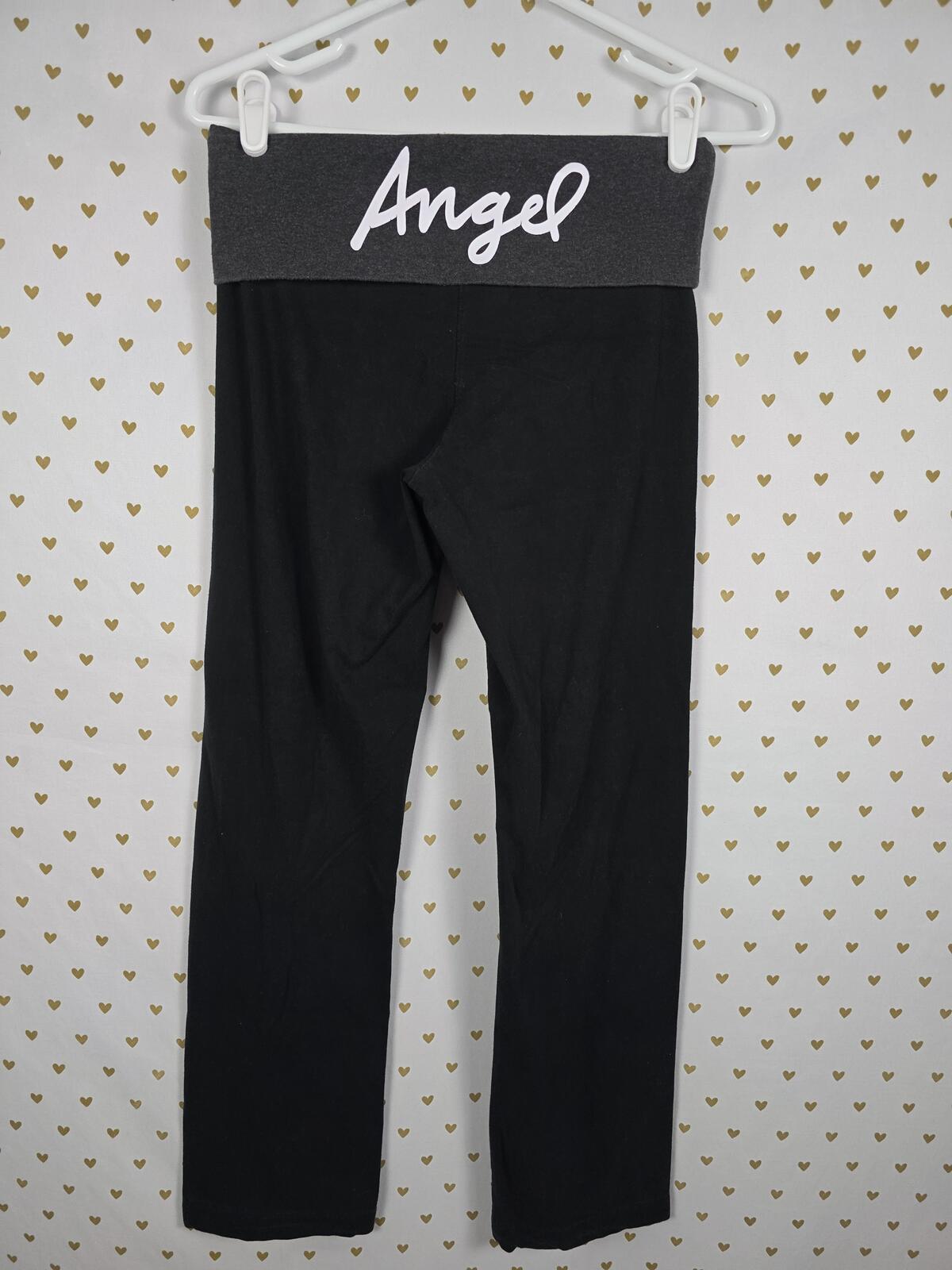 Victorias Secret Angel WINGS Yoga Foldover Vintage Pants Leggings SMALL