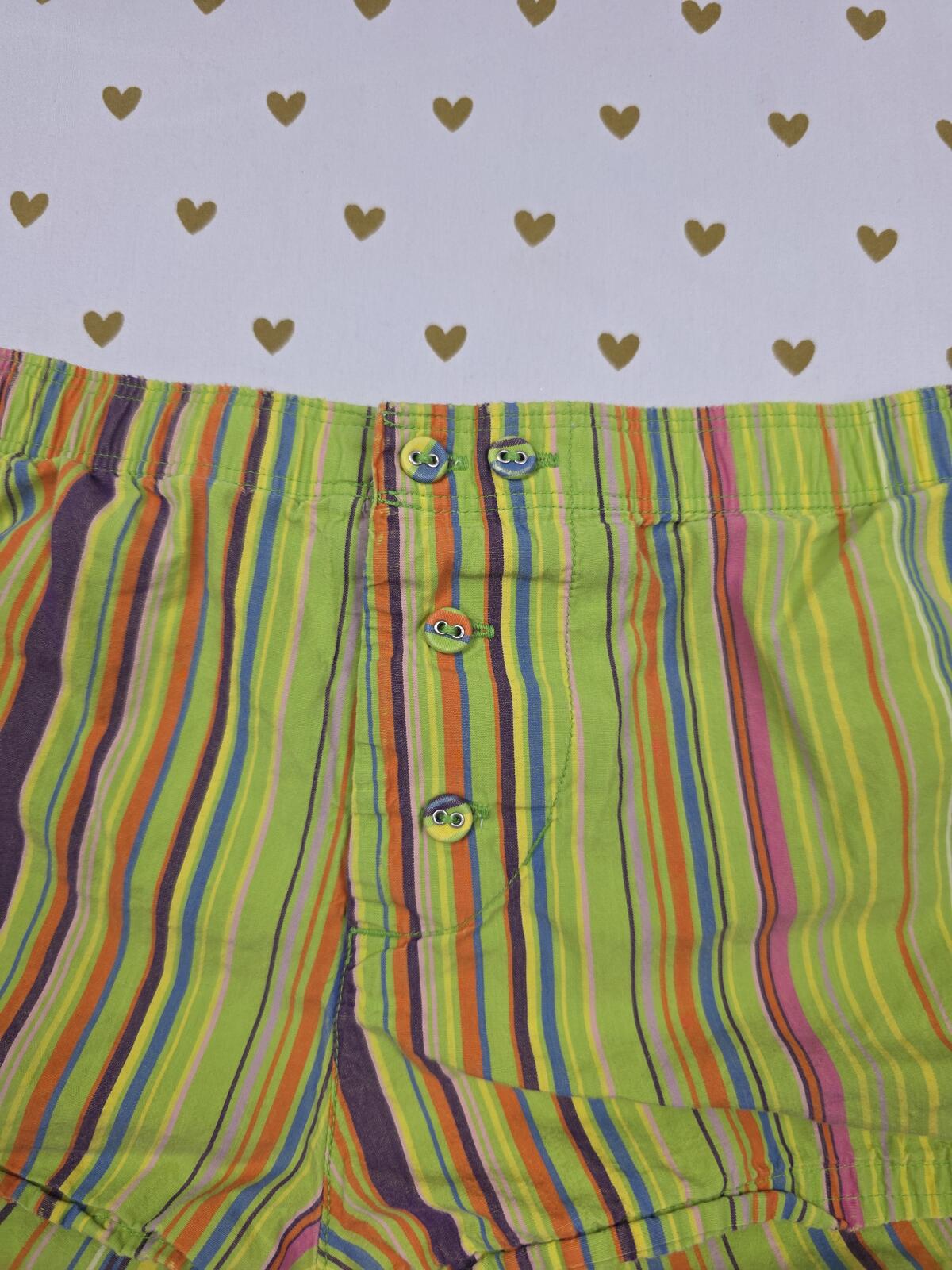 Victorias Secret PINK Vintage Striped Logo Sleep Shorts Boxers Pajama Bottoms