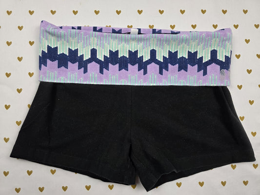 Victorias Secret Geometric Yoga Shorts Foldover WINGS SMALL Vintage Y2k
