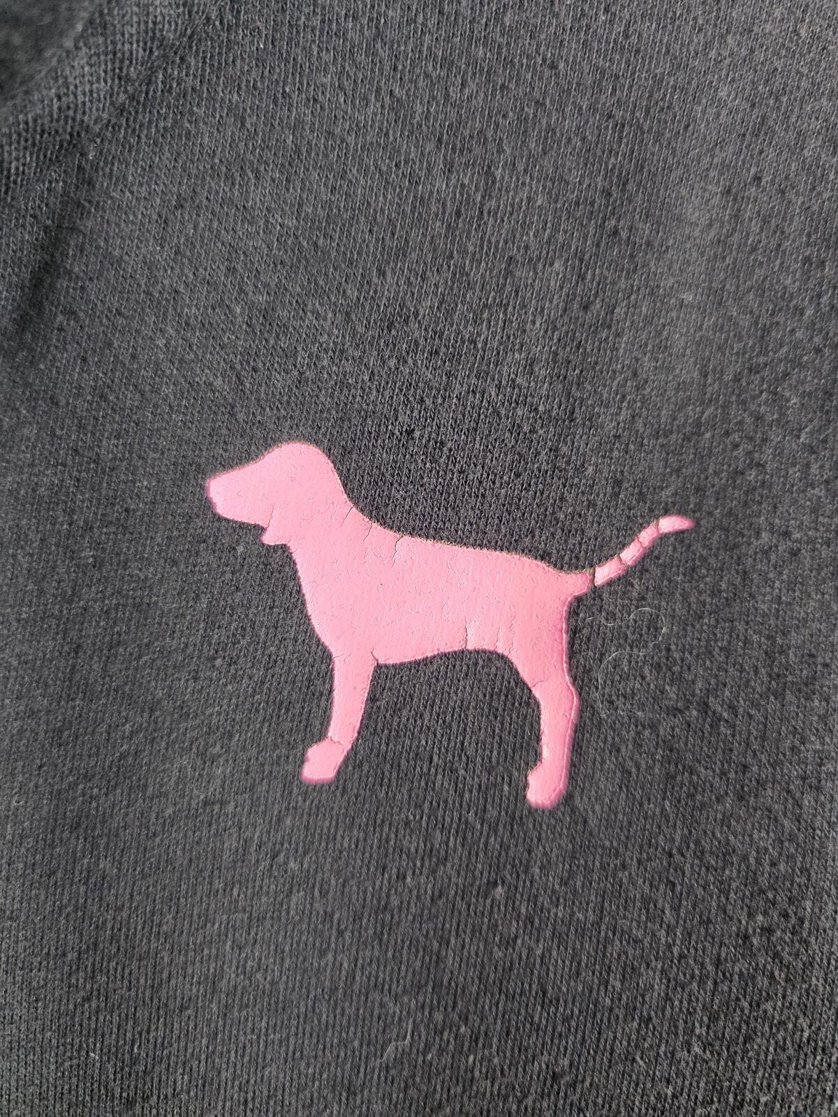 Victorias Secret Pink Rainbow Embroidered Vintage hoodie Jacket Y2k SMALL