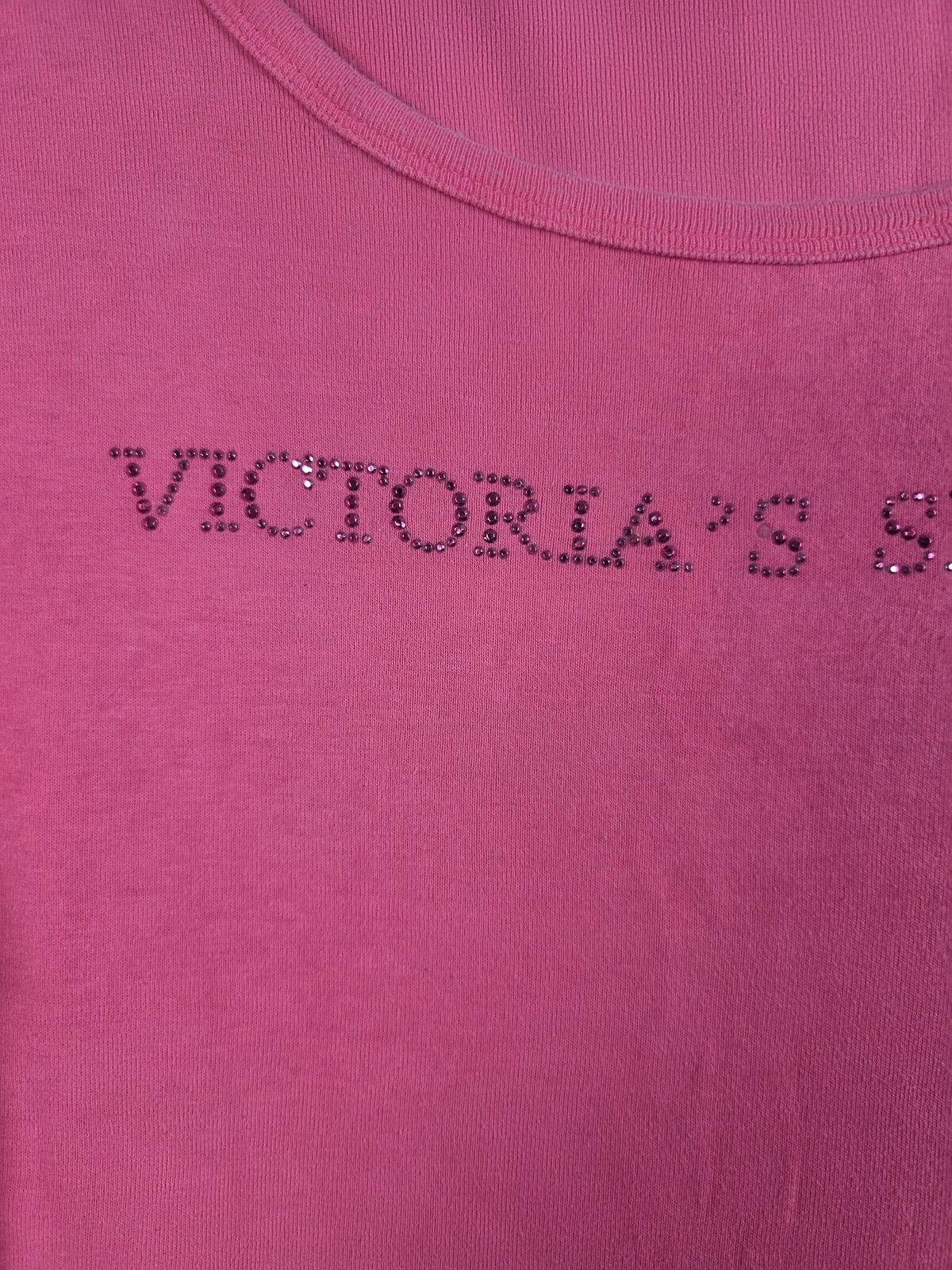 Victorias Secret Vintage BLING Logo Tee shirt LARGE