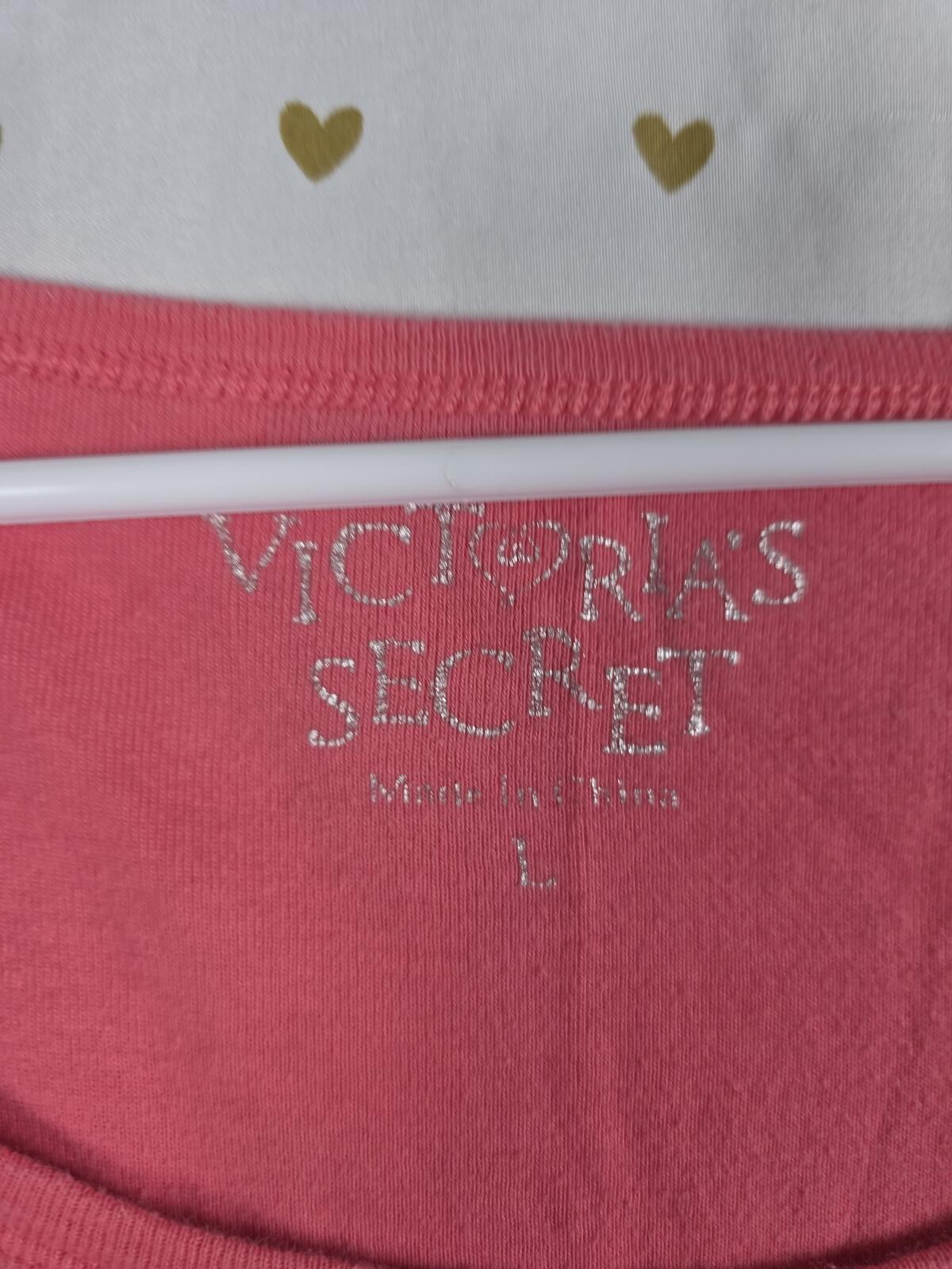 Victorias Secret Vintage BLING Logo Tee shirt LARGE