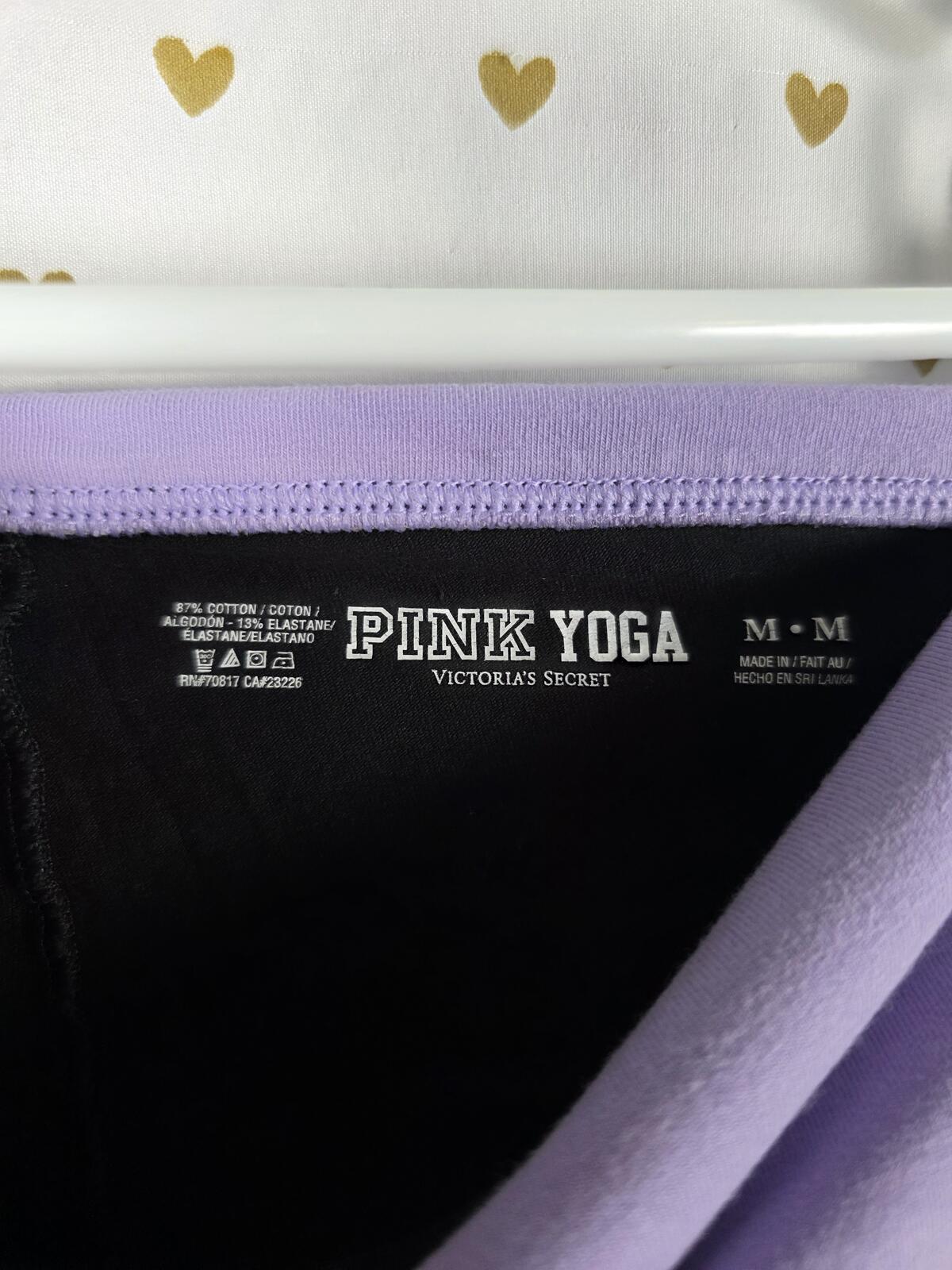 Victorias Secret PINK Foldover Vintage Bling Studded Yoga SHORTS LOVE Y2k MEDIUM