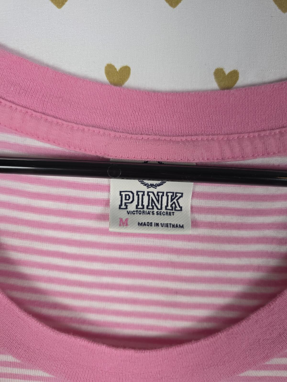 Victorias Secret PINK Vintage HTF Cotton Babydoll Dress Tee BIG HEART Medium