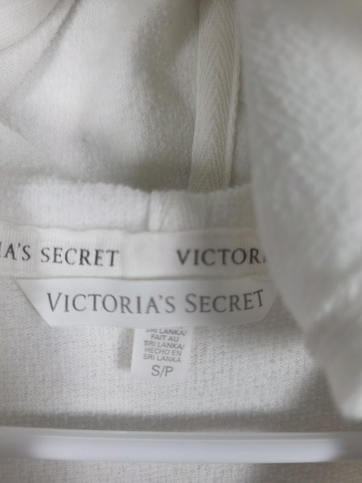 Victorias Secret BLING Sequined Pink WINGS Full Zip Hoodie Jacket SMALL