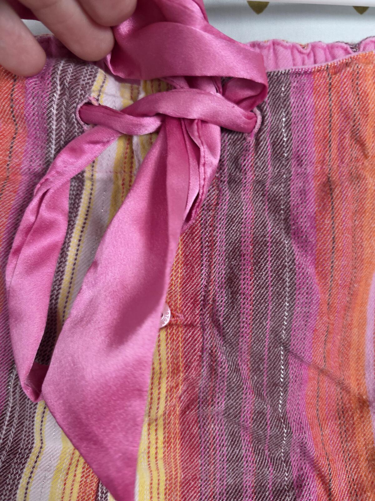 Victorias Secret PINK Vintage Y2k Bow Striped Sleep Shorts Boxers Pajama Bottoms