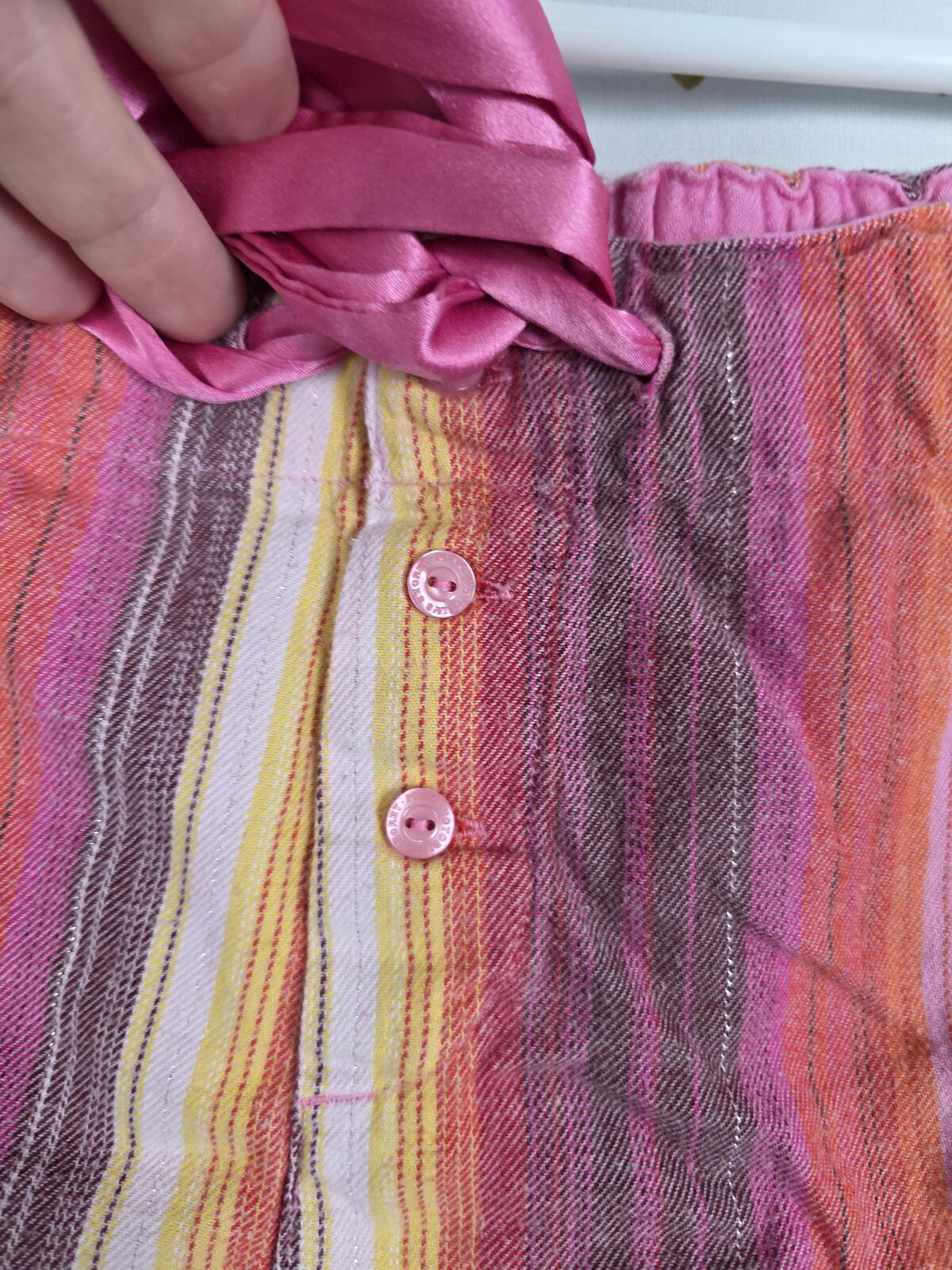Victorias Secret PINK Vintage Y2k Bow Striped Sleep Shorts Boxers Pajama Bottoms