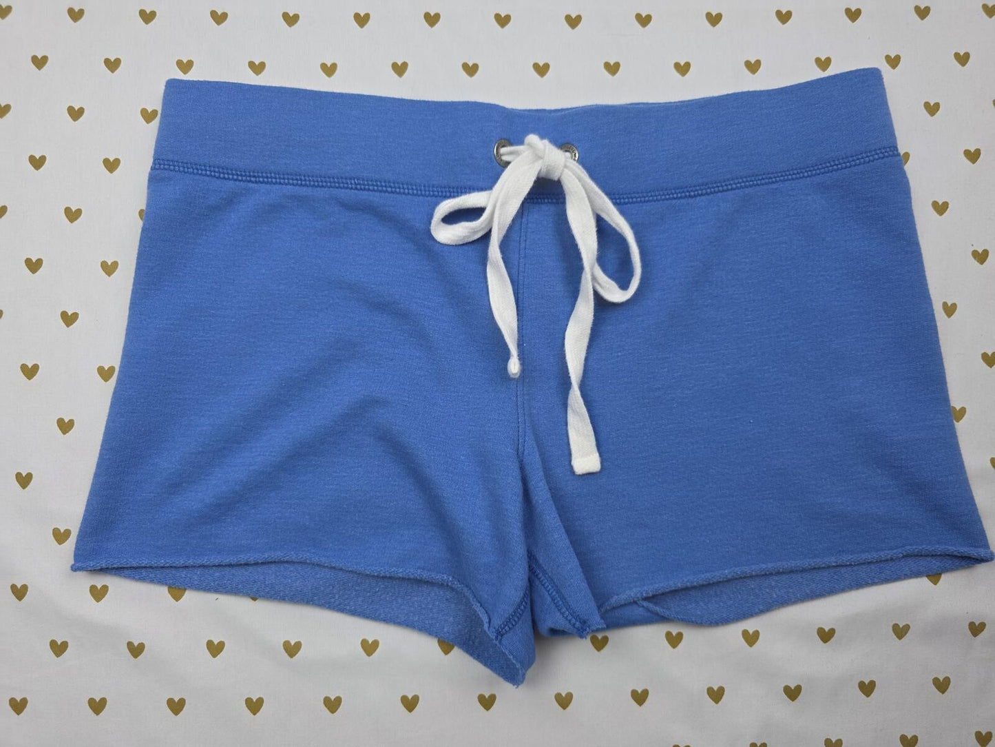Victorias Secret PINK Vintage Blue Y2k Cheetah Leopard Sweat Shorts SMALL