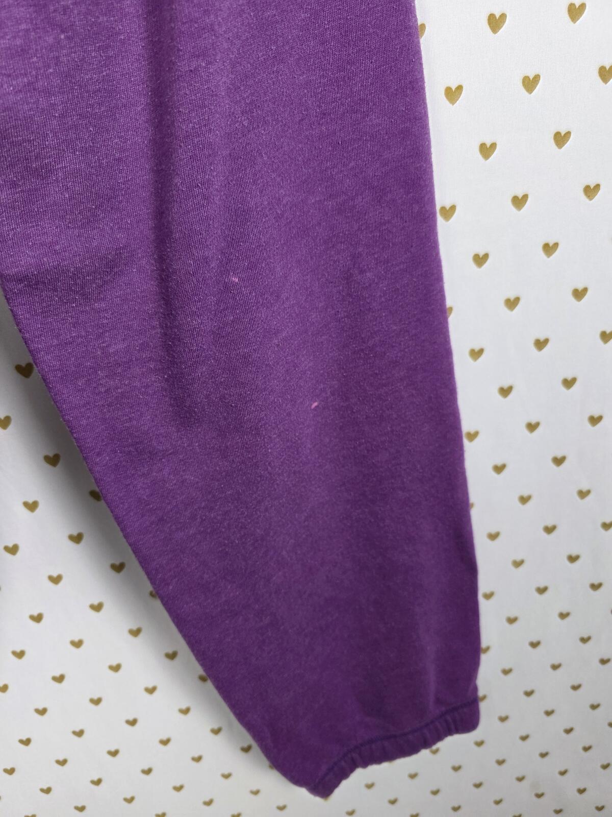 Victoria's Secret PINK 86 Leopard Sequin Hoodie Sweatpants Set Purple Y2K MEDIUM