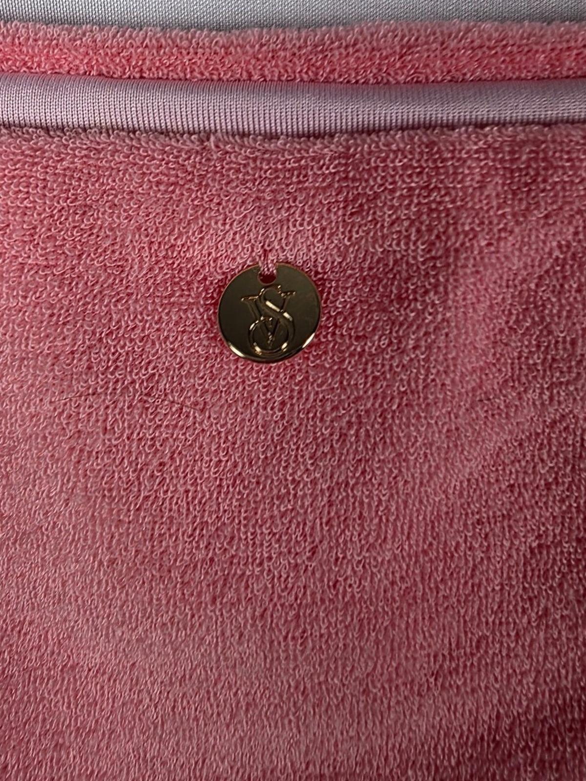 Victorias secret xl velour high waist bathing suit bottom peach pink