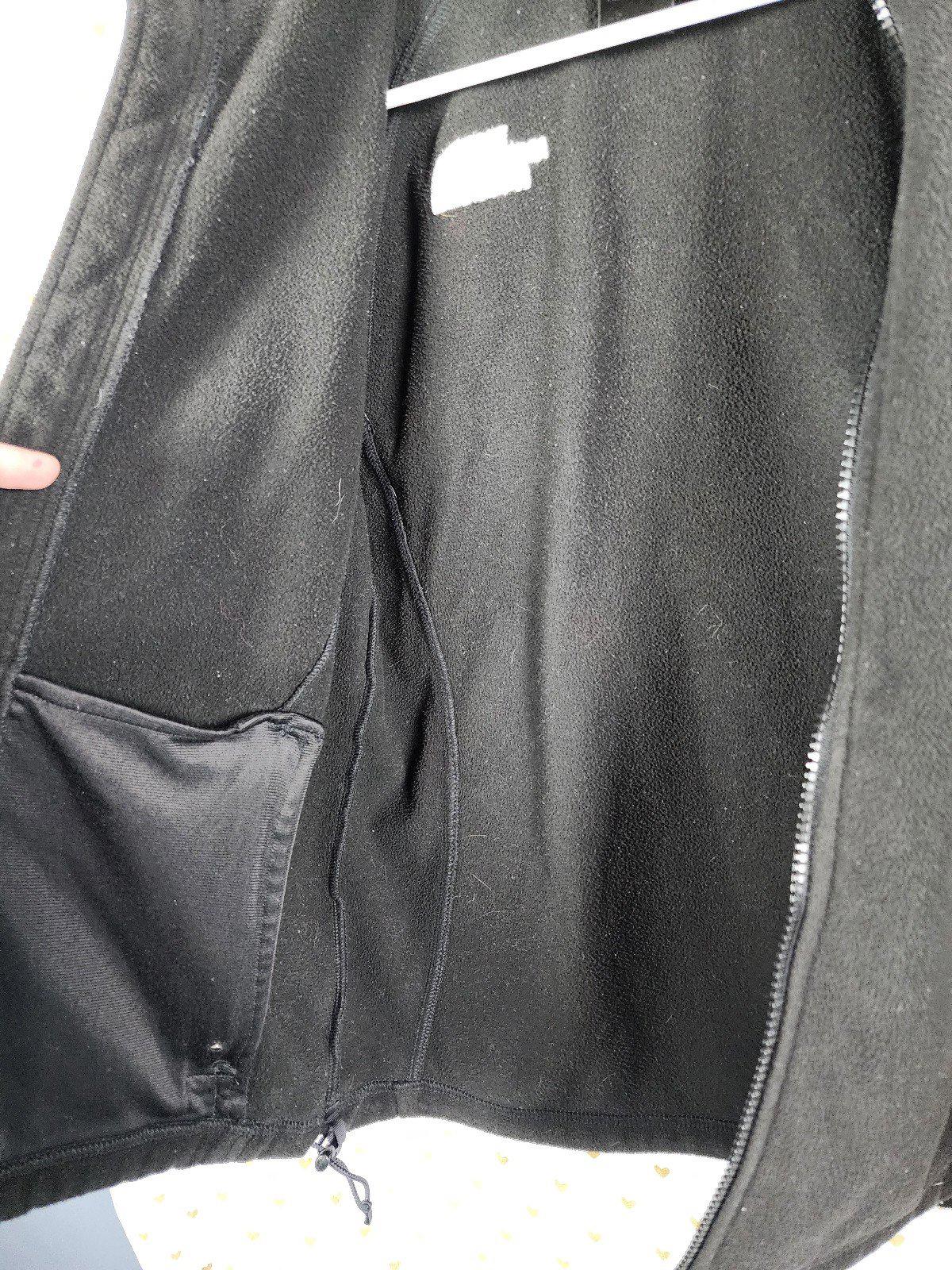 The North Face womens small black fleece full zip jacket