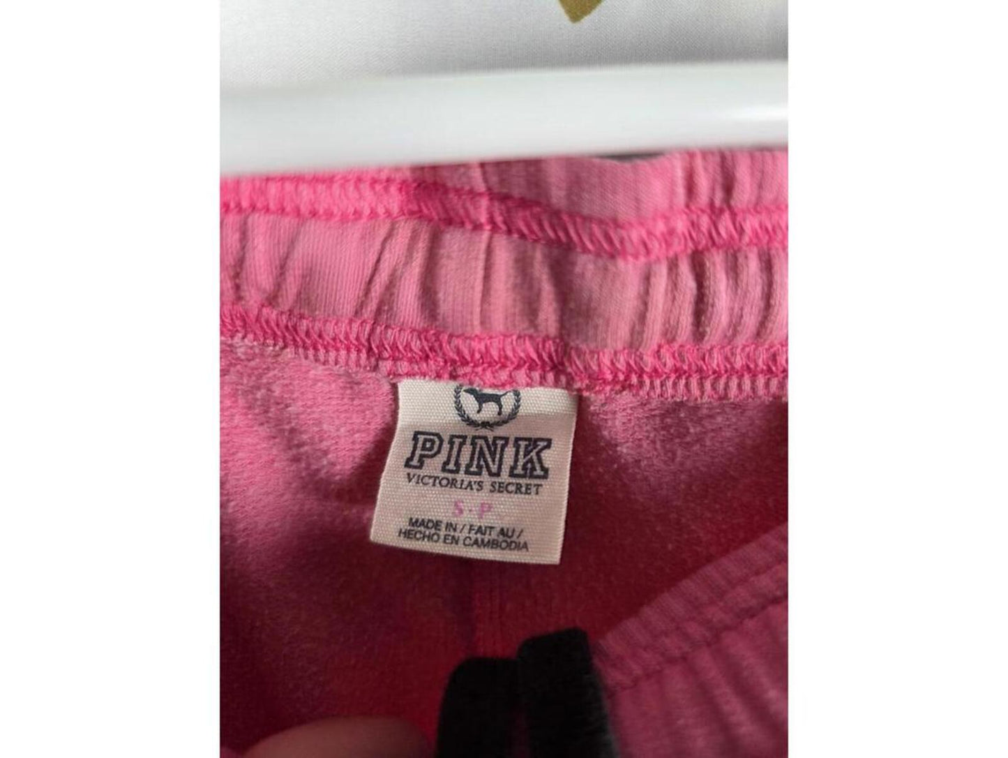 Victorias Secret PINK LOVE Vintage Y2K Capri Joggers Sweats Sweatpants SMALL