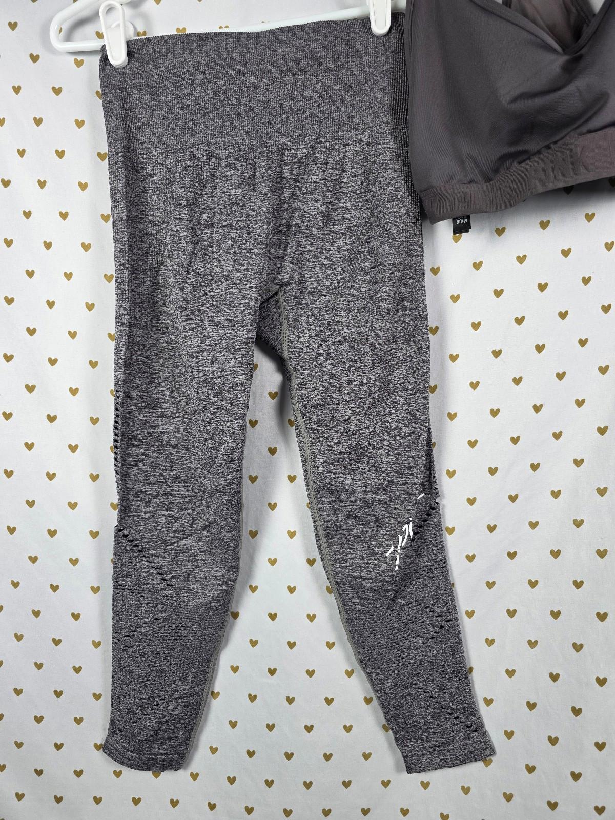 Victorias secret pink sports bra & leggings lot small mesh netted