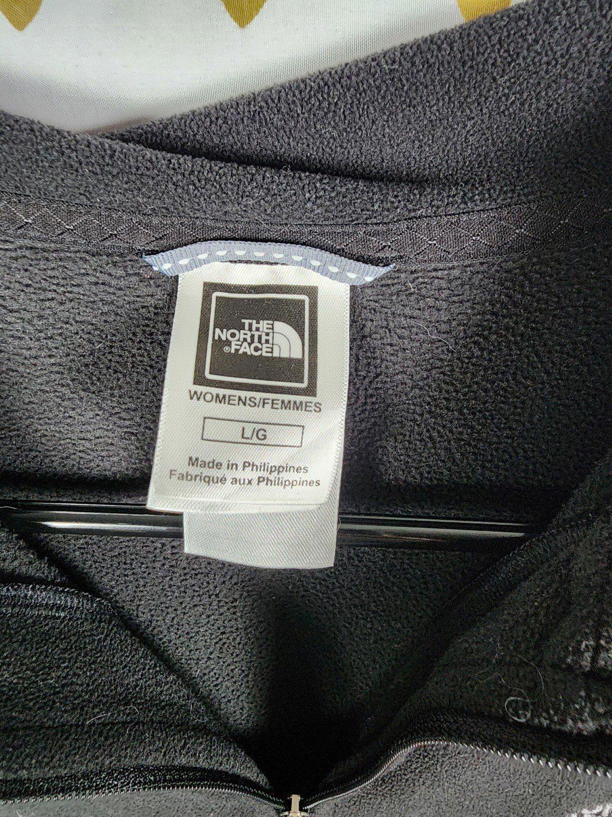 The North Face womens Large Black Fleece Jacket Coat