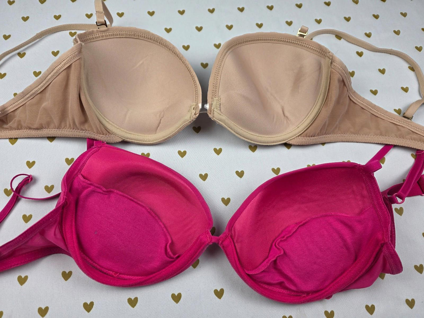 Victorias Secret lot of 2 Vintage y2k bras 34C adjustable multiway & padded