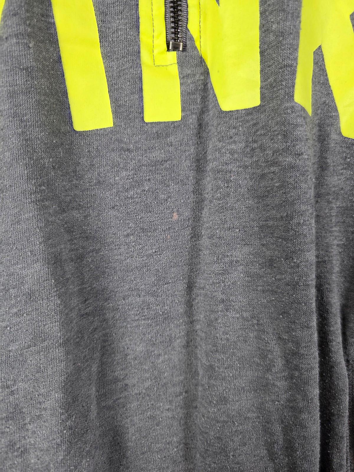 Victorias Secret Pink neon logo pullover sweater top shirt y2k quarter zip small
