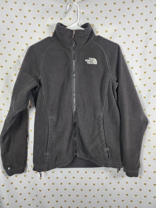 The North Face womens small black fleece full zip jacket
