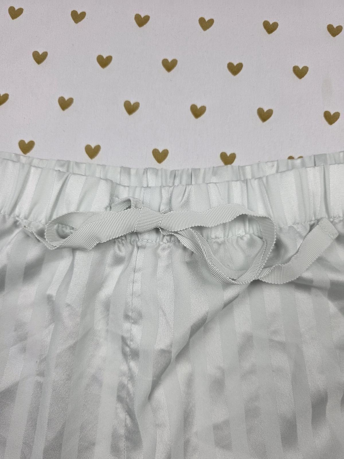 Victorias Secret Striped Satin Small Sleep Shorts Boxers Pajama Bottoms